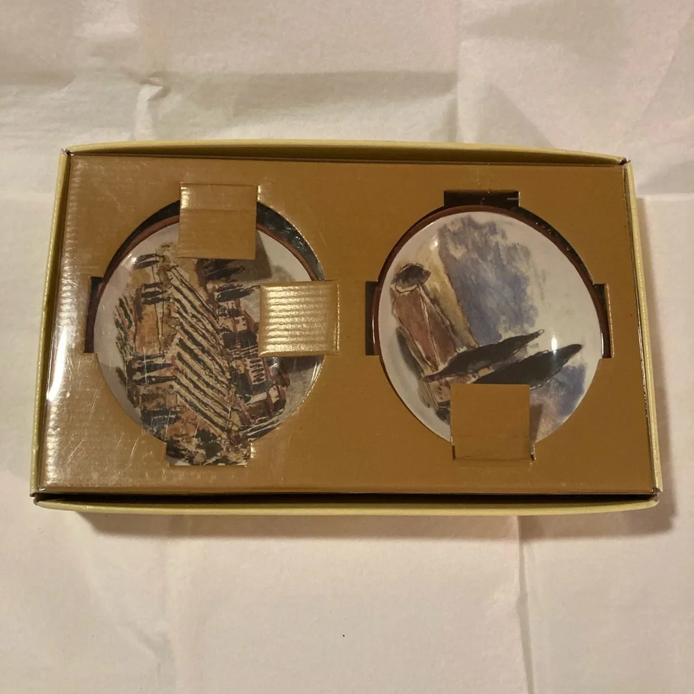 Williams-Sonoma Tuscan landscape, dipping bowls, set of four brand new! Gift!